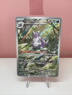 Pokemon TCG Nidoking Scarlet & Violet-151 174/165 Holo Illustration Rare - Image 1