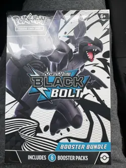 Pokemon TCG Scarlet & Violet Black Bolt Booster Bundle Factory Sealed 6 Packs - Image 1