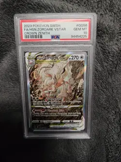 Hisuian Zoroark VSTAR 2023 Pokemon Crown Zenith PSA 10 #GG56/GG70 - Image 1