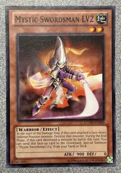 Mystic Swordsman LV2 LCYW-EN200 Yugi's World Common Unlimited NM - Image 1