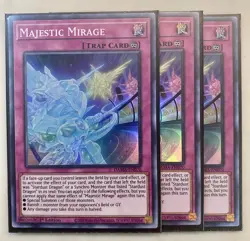 Yugioh! 3x Majestic Mirage DAMA-EN070 Super Rare 1st Ed NM - Image 1