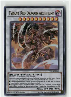 Tyrant Red Dragon Archfiend TDIL-EN050 Ultra Rare 1st Edition LP - Image 1