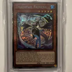 Konami Dracotail Faimena starlight rare Foil 1st Ed Yu-Gi-Oh! EN JUSH-EN002 - Image 3