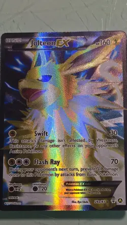 Pokemon TCG Jolteon EX Full Art Holo Card 28a/83 Generations Ultra Rare - NM - Image 1