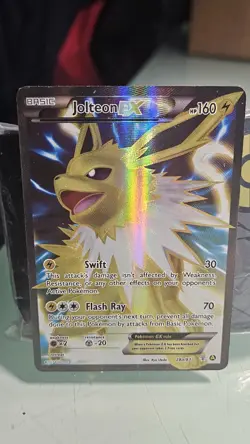 Pokemon TCG Jolteon EX Full Art Holo Card 28a/83 Generations Ultra Rare - NM - Image 2