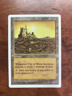 City of Brass MTG Magic the Gathering Card NM Near Mint Fifth 5th Edition - Image 1
