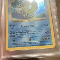 1999 Pokemon Gyarados 6/102 Base Set (Shadowless) Holo PSA 6 - Image 4