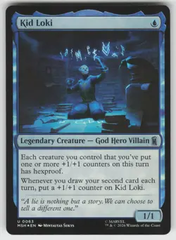 Kid Loki 63 Uncommon Marvel Super Heroes MTG Foil Near Mint - Image 1