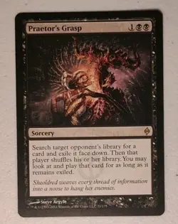 Magic: The Gathering Praetor's Grasp New Phyrexia Rare Sorcery Black Regular - Image 1