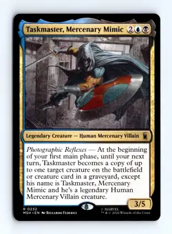 Taskmaster, Mercenary Mimic 0232 (R) MTG Marvel Super Heroes (MSH) - Image 1