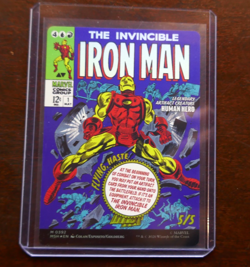 MAGIC THE GATHERING MTG IRON MAN COMIC COVER 0392 FOIL MYTHIC TONY STARK MARVEL - Image 1