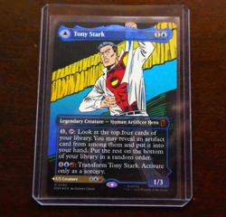 MAGIC THE GATHERING MTG IRON MAN COMIC COVER 0392 FOIL MYTHIC TONY STARK MARVEL - Image 2