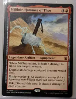 Mjolnir, Hammer of Thor MTG Marvel Super Heroes Regular M 0146 - Image 1