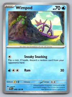 Pokemon TCG SV04: Paradox Rift Wimpod 048/182 - Image 1