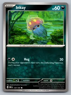 Pokemon TCG SV03: Obsidian Flames Inkay 137/197 - Image 1
