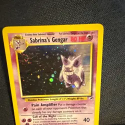 Pokemon TCG Sabrina's Gengar 14/132 Gym Challenge Holo Rare Unlimited 2000 SWIRL - Image 1