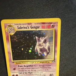 Pokemon TCG Sabrina's Gengar 14/132 Gym Challenge Holo Rare Unlimited 2000 SWIRL - Image 3