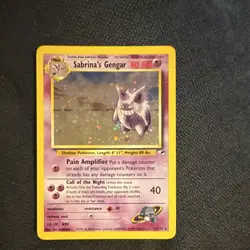 Pokemon TCG Sabrina's Gengar 14/132 Gym Challenge Holo Rare Unlimited 2000 SWIRL - Image 4