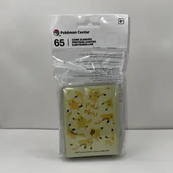 Pokemon TCG: Pikachu Allover Card Sleeves (65 Sleeves) Pokemon Center - Image 1