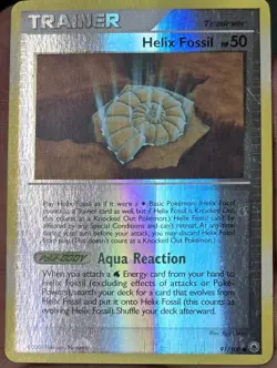 Pokemon Card - Helix Fossil Majestic Dawn 91/100 Reverse Holo - Image 1