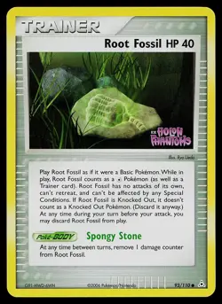Pokemon Card - Root Fossil Legend Maker 80/92 Reverse Holo Stamped - Image 1
