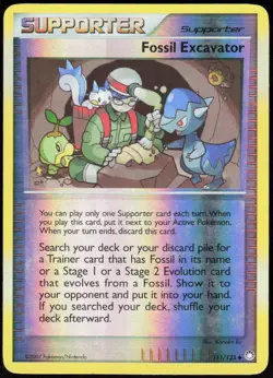 Fossil Excavator 82/100 Uncommon Majestic Dawn Pokemon Reverse Holo MP - Image 1