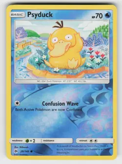 Psyduck 28/149 SM Base Set C Reverse Holo NM/M Pokemon - Image 1