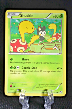 Shuckle 3/113 Uncommon Legendary Treasures Pokemon 2013 - MP/LP - Image 1