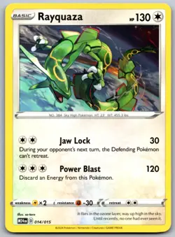 Rayquaza 014/015 P McDonald's Promos 2024 Pokemon NM/M - Image 1