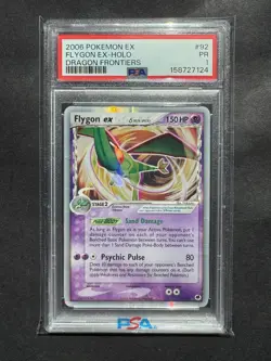 2006 Pokemon Dragon Frontiers Flygon ex PSA 1 #92/101 - Image 1