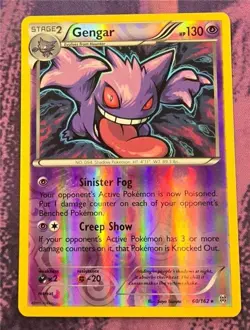 Pokemon: XY: BREAKthrough: Reverse Holofoil Gengar: Lightly Played Condition - Image 1