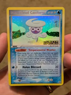 Pokemon Snow-cloud Castform 29/113 Delta Species Reverse Holo Very LP - Image 1