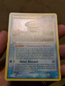 Pokemon Snow-cloud Castform 29/113 Delta Species Reverse Holo Very LP - Image 3
