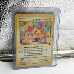 Pokemon Birthday Pikachu #24 Holo Card Celebrations Classic Collection - Image 1
