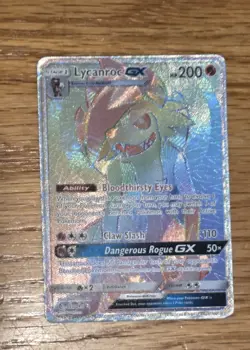 Pokemon TCG Guardians Rising Lycanroc Secret Rainbow Rare GX 156/145 - Image 3