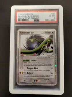 2006 POKEMON BLACK STAR PROMOS #039 RAYQUAZA EX-HOLO PSA 6 - Image 1