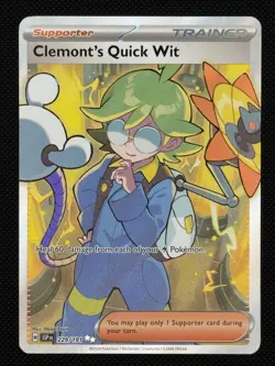 Clemont's Quick Wit 229/191 Ultra Rare Surging Sparks Holo Near Mint - Image 1