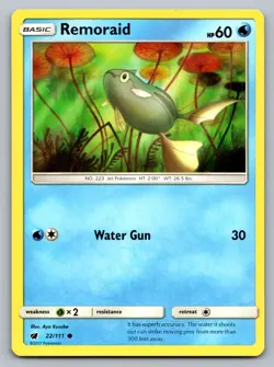 Pokemon TCG SM - Crimson Invasion Remoraid 22/111 - Image 1