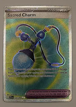 Sacred Charm 122/094 Ultra Rare Phantasmal Flames Pokemon Near Mint - Image 1