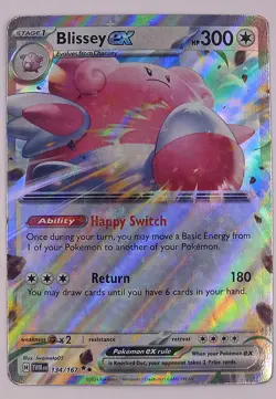 Blissey ex 134/167 Double Rare Twilight Masquerade Pokemon Holo Near Mint - Image 1