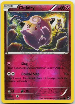 Clefairy 81/122 Reverse Holo Pokemon BREAKpoint - LP - Image 1