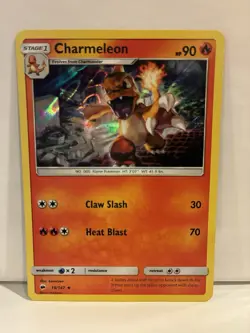 Charmeleon Pokemon TCG Sun & Moon Burning Shadows Card 19/147 2017 Holo - Image 1