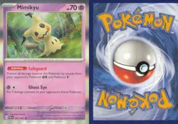 MIMIKYU 037/091 RARE PALDEAN FATES POKEMON HOLO NEAR MINT - Image 3