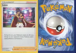 LEON 154/185 HOLO RARE VIVID VOLTAGE POKEMON NEAR MINT - Image 3