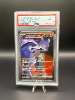 PSA 10 Team Rocket's Mewtwo ex SAR 237/193 M2a MEGA Dream ex Pokemon - Image 1
