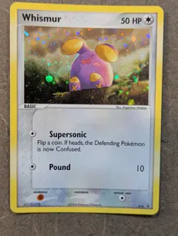 Pokemon Card 2004 WHISMUR 019 Holo Nintendo Black Star Promo NM - Image 1