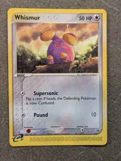 Pokemon Card 2004 WHISMUR 019 Non-Holo E-Reader Nintendo Black Star Promo NM - Image 1