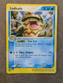 Pokemon Card 2004 LUDICOLO 020 Holo E-Reader Nintendo Black Star Promo NM - Image 1