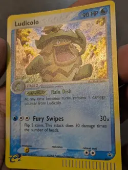 Pokemon Card 2004 LUDICOLO 020 Holo E-Reader Nintendo Black Star Promo NM - Image 2