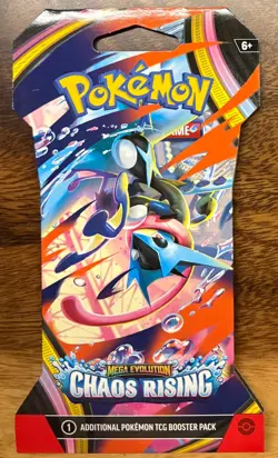 Pokemon Chaos Rising Sleeved Booster Pack New Sealed Random Artwork - Image 1